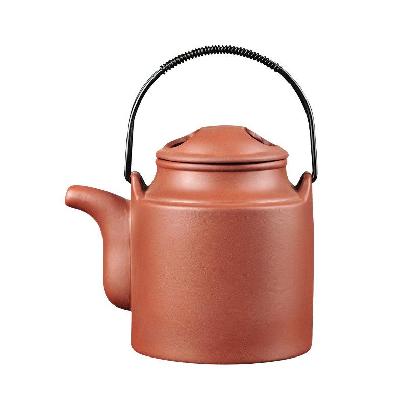 Large Capacity Restaurant Hotel Teahouse Kung Fu Soup Health Pot Tableware Barrel Beam Zisha Pot Ceramic