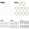 Sturdy Metal Curtain Rings with Clips 10 Pack Hooks for Voile Net 50mm Diameter
