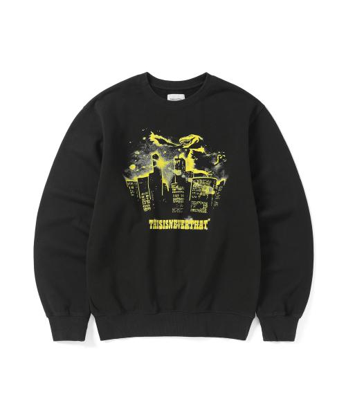 Thisisneverthat Nightmare Crewneck Off Black S