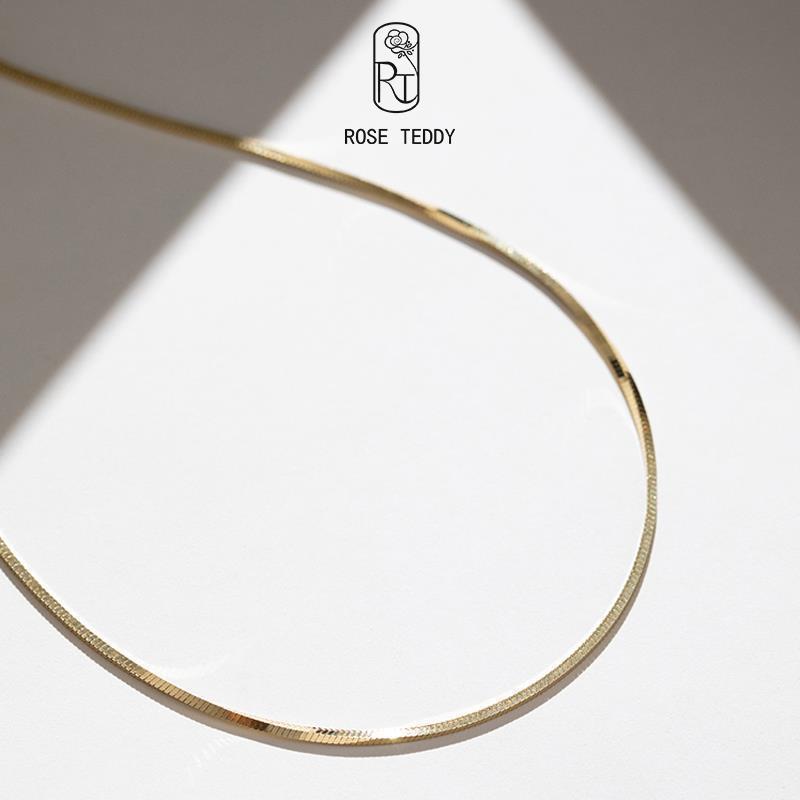 Unisex Sterling Silver Snake Chain: Minimalist Hip Hop Choker