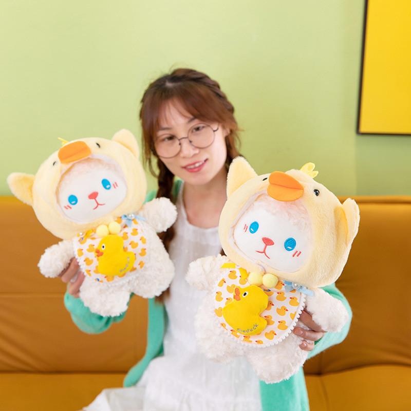 Plush Sheep Toy Set With Pp Cotton Filling For Kids And Babies Gift