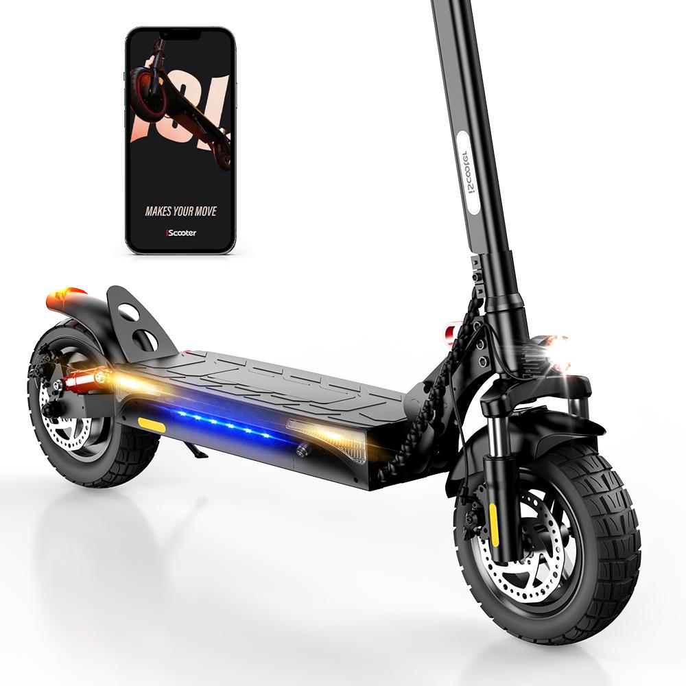 iscooter iX3 10-Inch Off-Road Electric Scooter - 800W Motor, 30-40KM Range, Dual Shock Absorption, Minirobot APP Compatible(NO ABE)