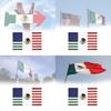 Celebrate Unity With 90*150cm Us Mx Friendship Flag Made Of Durable Polyester Fabric