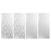 Floral Window Privacy Film Waterproof Frosted Static Cling Non-Adhesive Glass Door Privacy Film for Bathroom Bedroom Kitchen