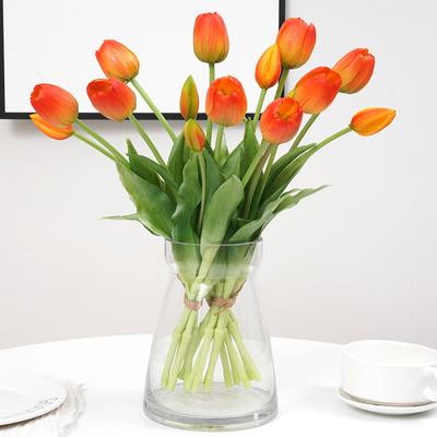 5pcs Tulips Artificial Flowers Luxury Silicone Real Touch Tulip Bouquet Home Room Living Room Wedding Decora Flores Artificiales