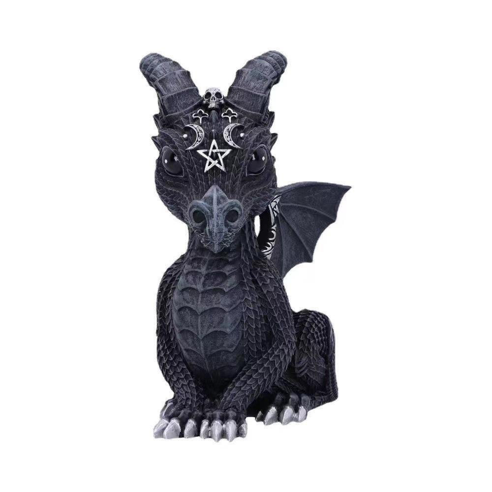 Halloween Magic Cat Resin Ornament Decoration Cute Set Ornament Magic Cat Croissant Wings Hat