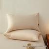 A-class Pure Cotton Solid Color Pillowcase Pair 48x74cm - Skin-Friendly for Home & Hotel Use