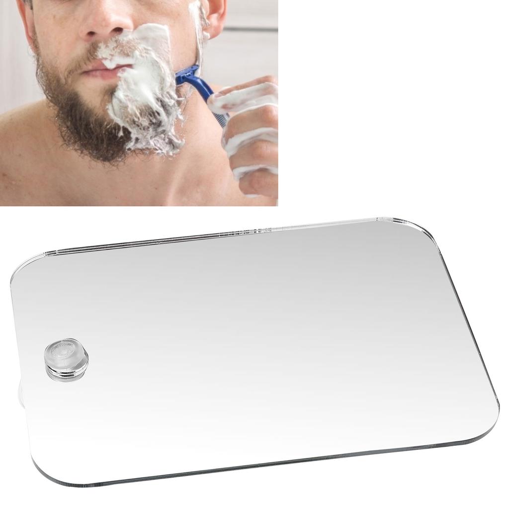 AntiFog Shower Mirror Bathroom Wall Hanging Shaving Mirror with Suction Cup Hook