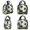 Graffiti Fußball Malerei Isolierte Lunchtasche für Kinder Schul-Kühltasche Thermische Lebensmittelbox Tragetasche Auslaufsichere Lunchboxen Behälter