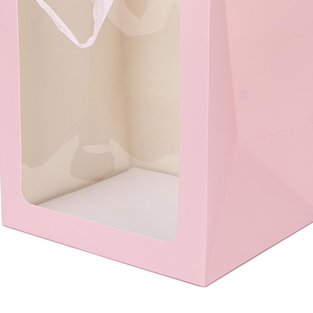 Large Paper Bag Open Window Paper Party Gift Bags for Christmas Birthdays Favors Packages