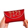 Spring Festival Brocade Red Envelope New Year Blessing Words New Year Money Bag  Lady Girls Women