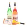 3Pcs/Set 1/12 Dollhouse Miniature Mini Simulation Wine Bottle Model Decor Toys