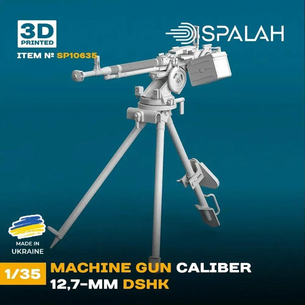 Spallach DShK Machine Gun Resin Kit SPU10635 1/35 12.7mm (Military)