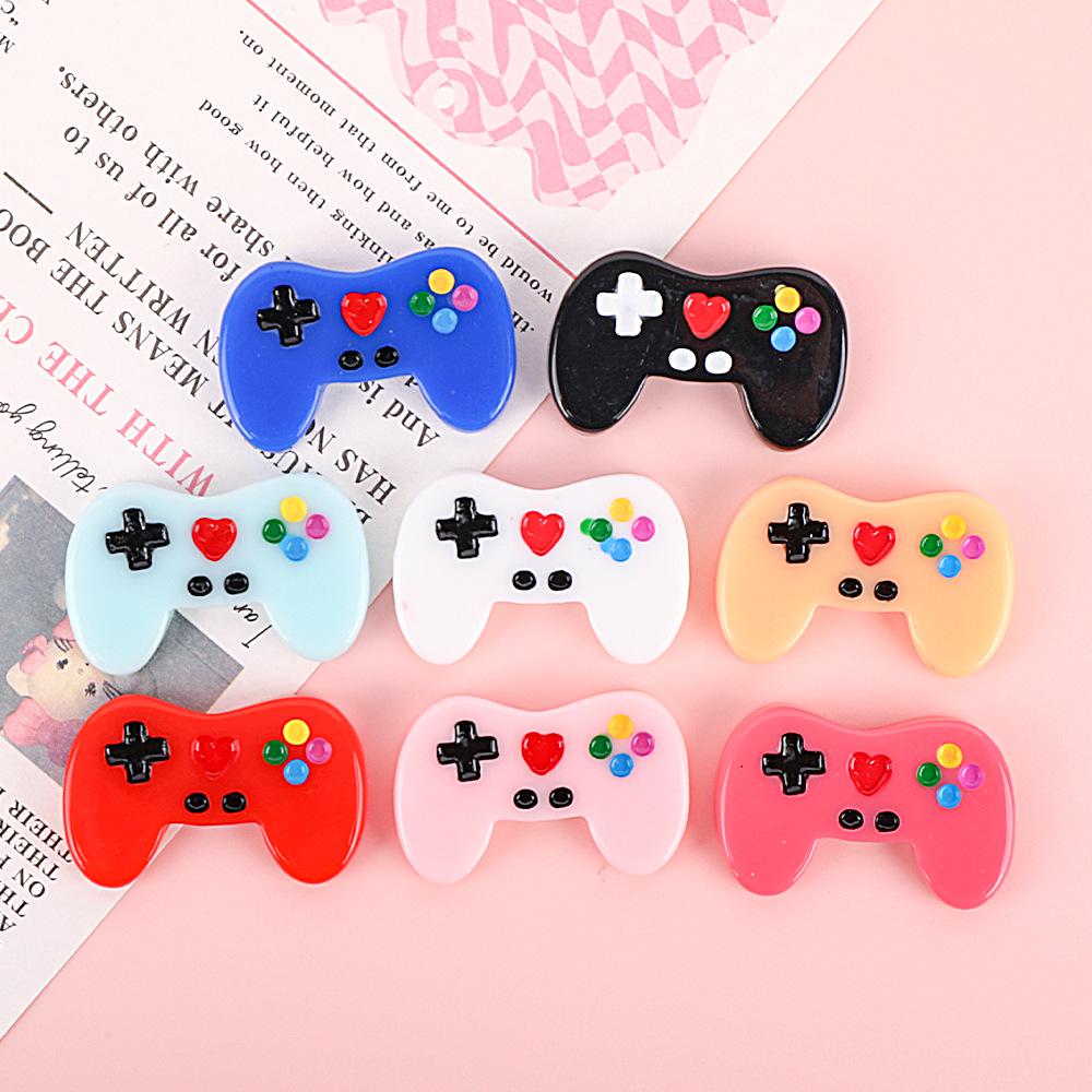 Creative Resin Game Controller Keychain Pendant for DIY Phone Cases