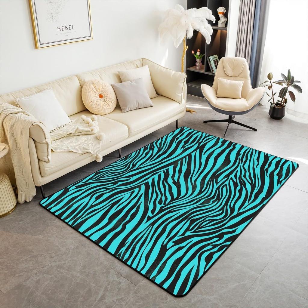 Kids Leopard Decor Carpet Area Rug Cute Pink Love Heart Living Room Rugs for Bedroom for Boys Girls Teens Modern Cheetah Indoor