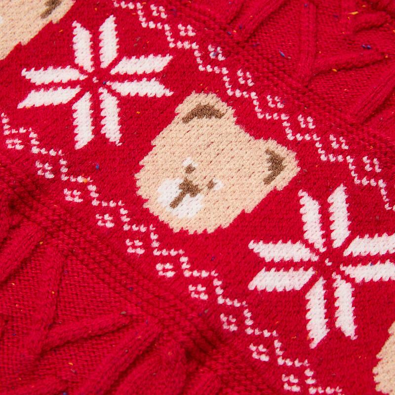 PawinPaw Kids Christmas Bear Knit Sweater