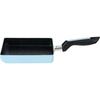 Wahei Freiz Omelet Pan, 13 X 18 Cm, Induction and Gas Compatible, Marble Coat, Easy To Use and Clean, Light Blue, Blue Meal, RB-2662