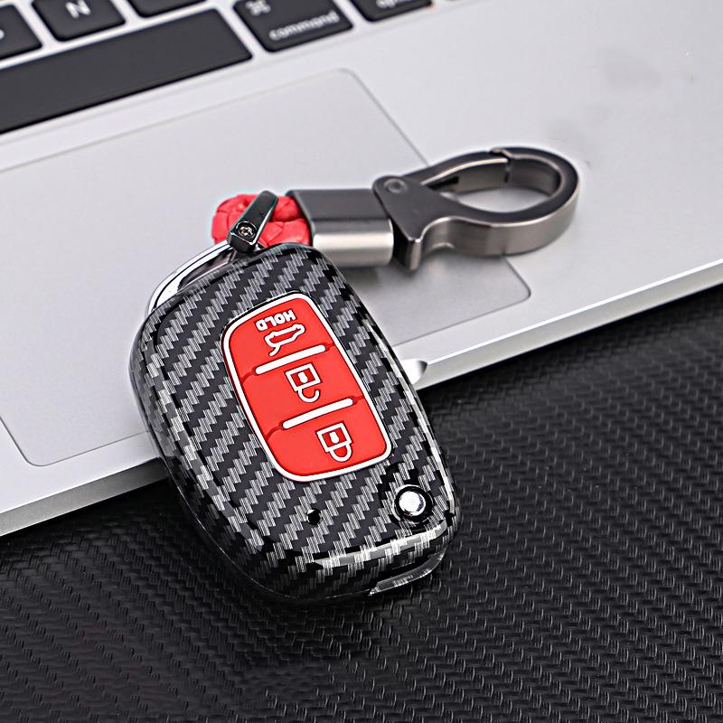 3 4 Button Abs Car Smart Key Case Cover For Hyundai Tucson Santa Fe Rena Sonata Elantra Creta Ix35 Ix45 I10 I30 I40 Accessories