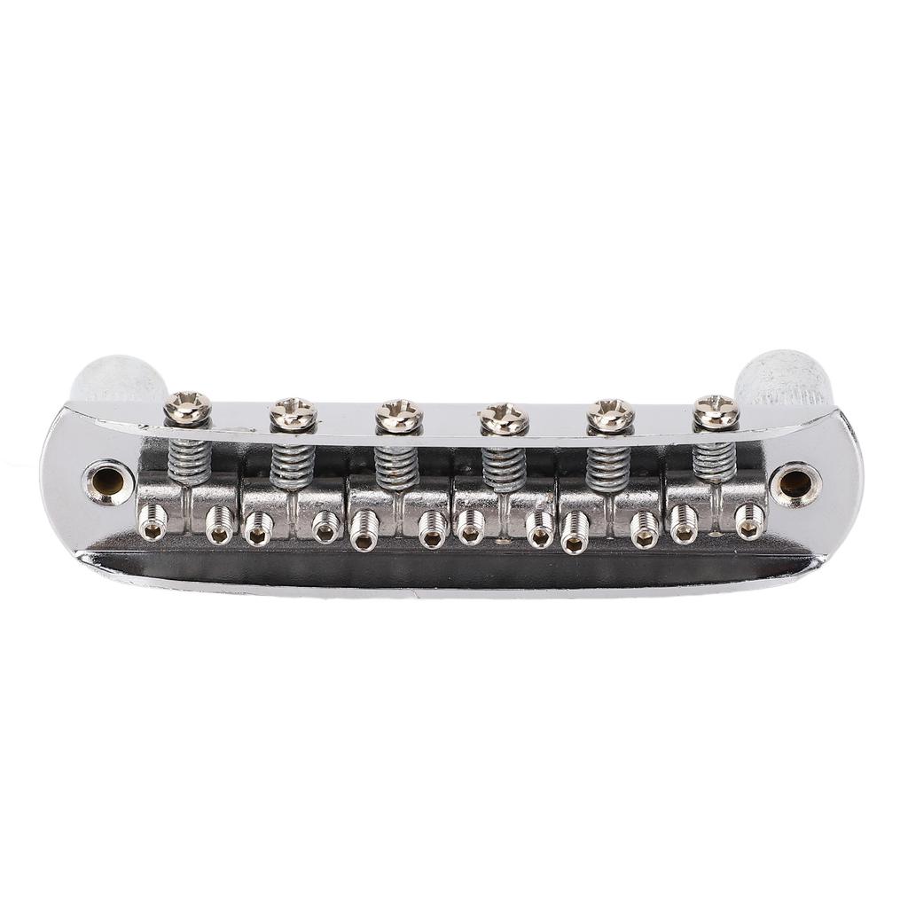 Guitar Bridge Replacement Zinc Alloy Top Load Adjustable Saddle Tremolo Bridge for Jazzmaster 6 String Guitars