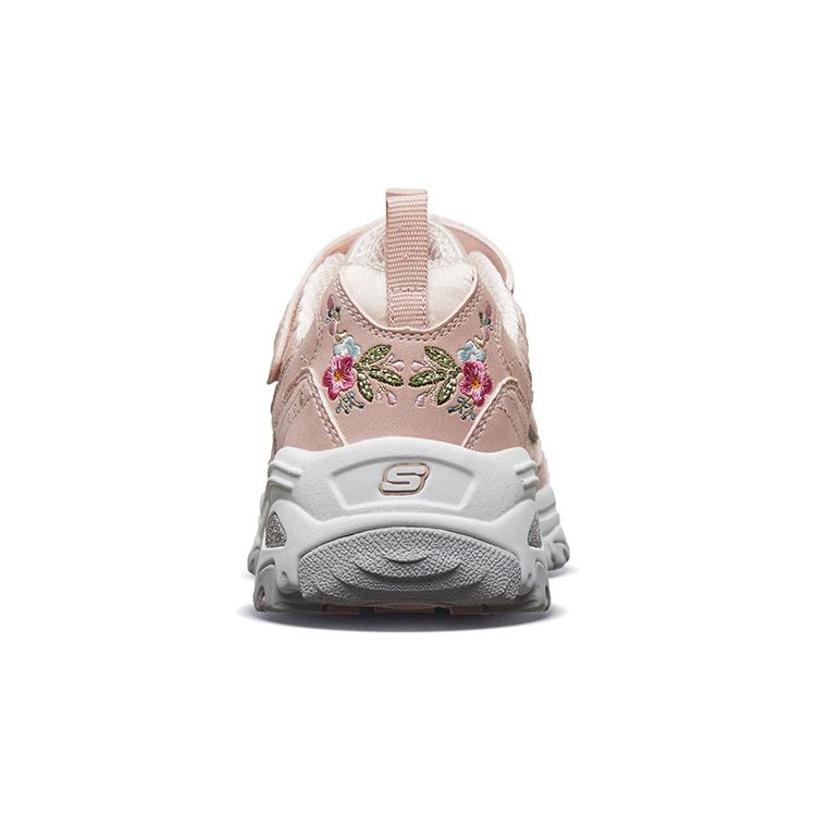 Skechers Sneakers basse DLites Rosa e Argento Scarpe da ginnastica per bambini 80579L-LTPK