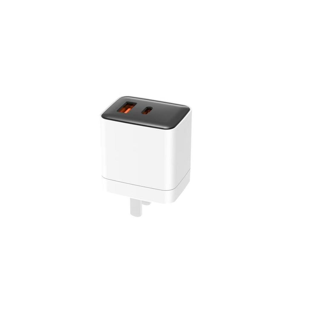 PD30W Gallium Nitride Fast Charger with Foldable Plug, A+C Ports for Apple and Android Devices