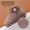 Bobodou Kids' Winter Cotton Boots - Thick, Velvet-Lined, Non-Slip Cartoon Design for Boys and Girls.
