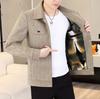 New men's thickened jacket lapel jacket casual short men's cotton clothes