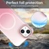 For iPhone 14/13 Magnetic Case Gradient Design Borderless IMD TPU+PC+PET Phone Cover