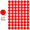 1400 PCS Red Circle Dot Stickers 3/4" Round Color Coding Label Stickers (Red)