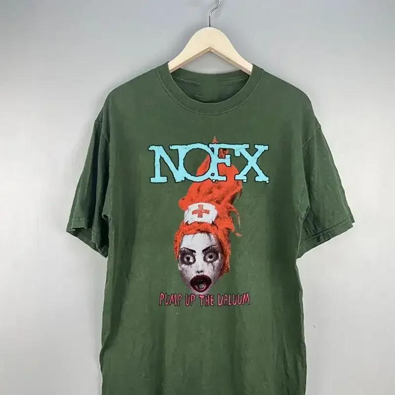 Nofx Pump Up The Valuum Band Cotton Green Full Size T Shirt Bt349