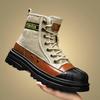 New Ankle Boots, Canvas High Top Shoes for Men, Comfortable and Durable Combat Boots, Casual Sports Shoes