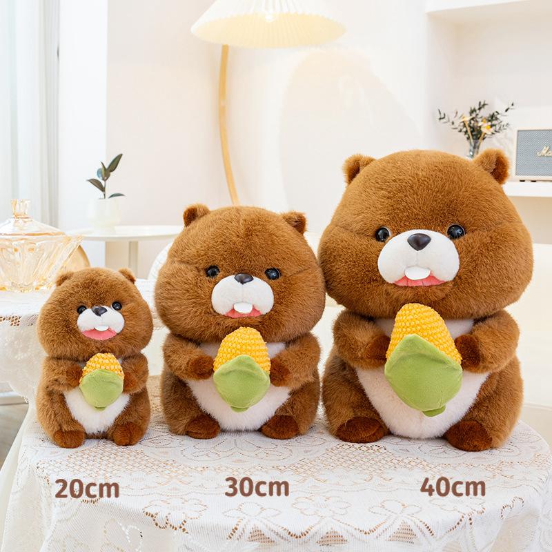 New Corn Groundhog Plush Toy Children's Birthday Doll Creative Cute Catching Doll Gift Gift Gifts