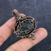 Natural Labradorite Gemstone Copper Wire Wrap Jewelry Pendant 2.05" Y0A58