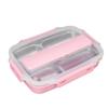 1.2L Leakproof Lunch Box 4 Compartment Bento Lunch Box Portable Insulated Lunch Box  For Office