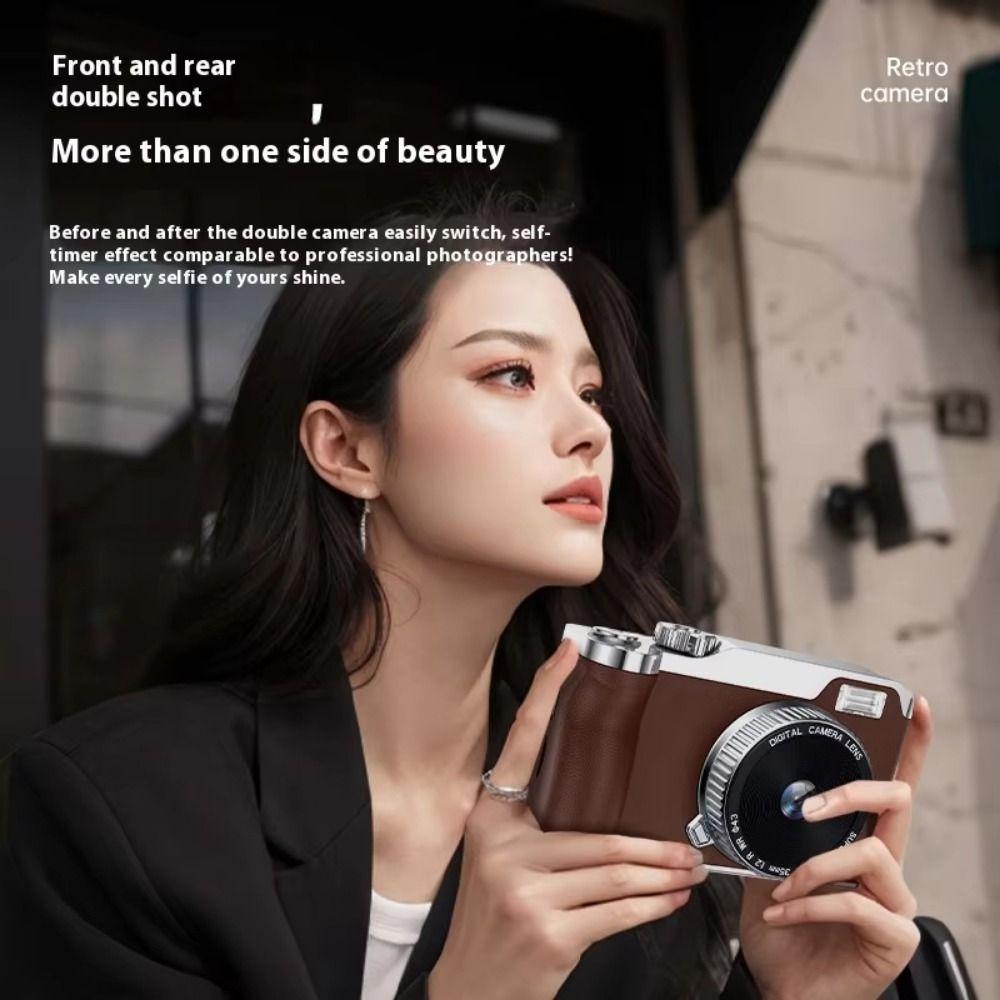 Autofocus Entry-Level CCD Camera 16x Zoom 64MP Photography Video Camcorder  Beginners