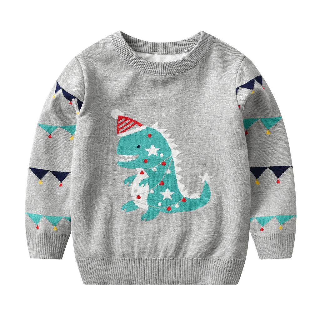 New Arrival Christmas Sweater for Girls Children's Autumn/Winter Round-Neck Knitwear Boys' Pullover