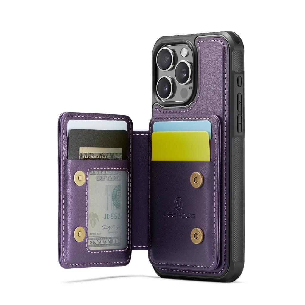 2 in 1 Magnetic Cards Solt Detachable Wallet Leather Case For iPhone 16 Pro Max 15 14 Plus 13 12 11 7 8 SE 2022 Bag Pocket Cover