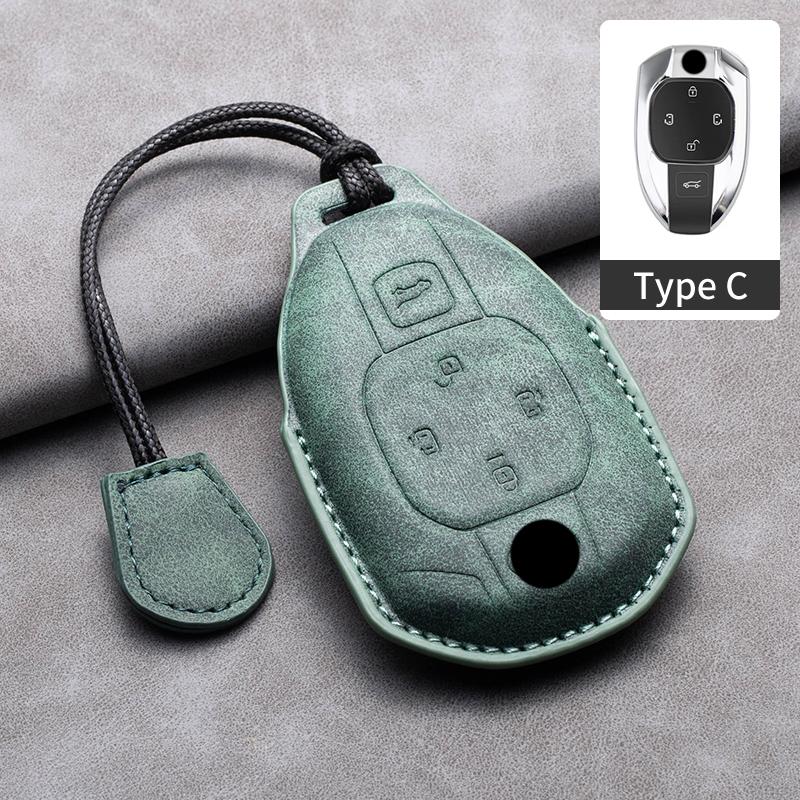 Leather Car Remote Key Case Cover For GAC Trumpchi GS4 GM8 GA3 GA6 SGS7 GA4 GS5 GS3 Legend GS8 Keychain Accessories