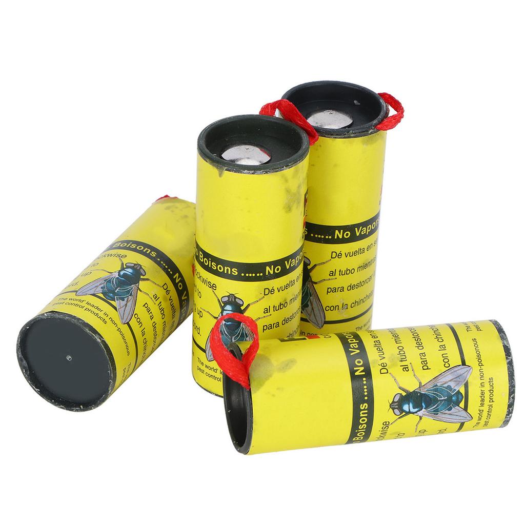24PCS Mosquito Fly Insect Traps Catcher Fly Paper Strips Roll Tape for Indoor Use