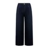Plus-Size Women's High-End Faux Denim Wide-Leg Pants, New for Summer 2026, Loose Fit for Curvy Women, Flattering and Slimming Straight-Leg Pants