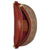 Coach Classic Monogram Zipper Closure Coated Canvas And Calfskin Crossbody Waist Bag Small Women Bags Brown CI184-B4NQ4