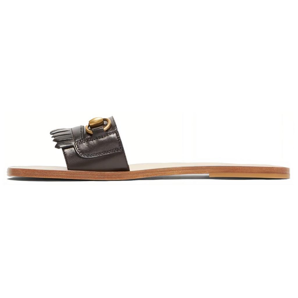 Gucci Horsebit Slide Slippers Women's Black 517017 C9D00 1000