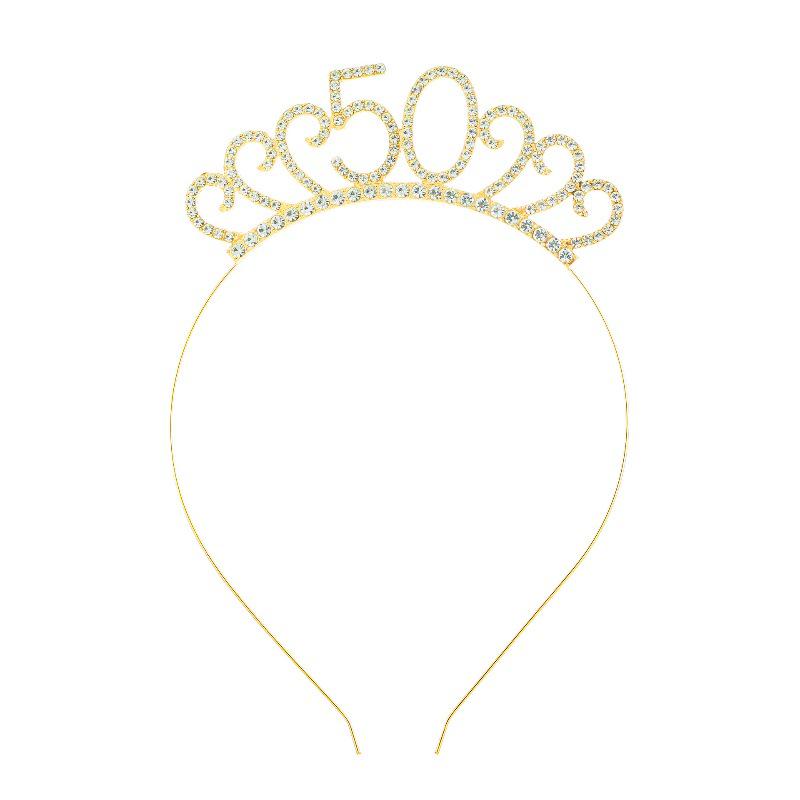 Cross-Border Digital Birthday Crown Set: Headdress, Party Shoulder Strap & Etiquette Belt Photo Prop for Girls
