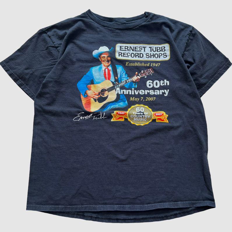Ernest Tubb 60th Anniversary Signature Black Unisex T-Shirt All Size Unisex T-Shirt M