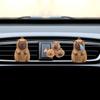 3PCS Cute Capybara Car Dashboard Air Vent Trim Clips, Funny Cartoon Figure Automotive Vent Clip, Universal Vehicle Interior Decoration Accessories