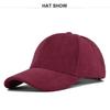 Soft Top Baseball Cap Solid Color Suede Plush Duck Tongue Cap Outdoor Sports Cap Sunshade Panel Cap Cl745-1 Black