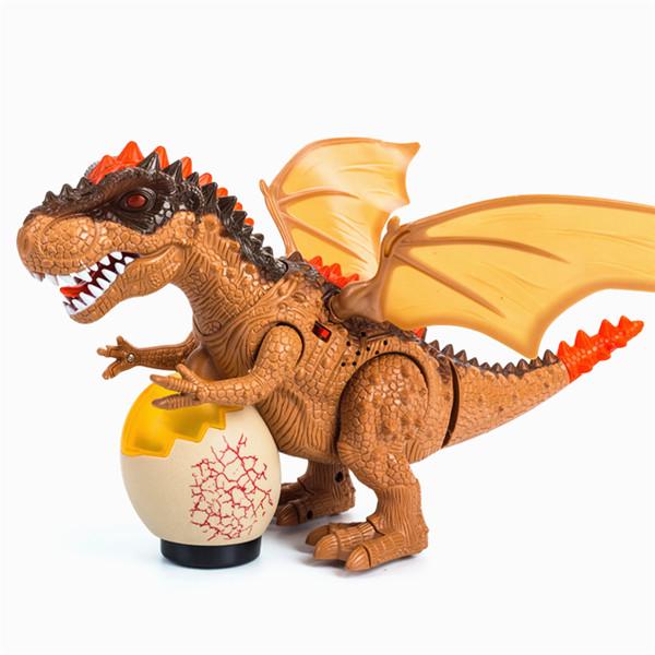 Electric Kids Children Walking Dinosaur T-Rex Figure Toys With Light Sound Gifts 