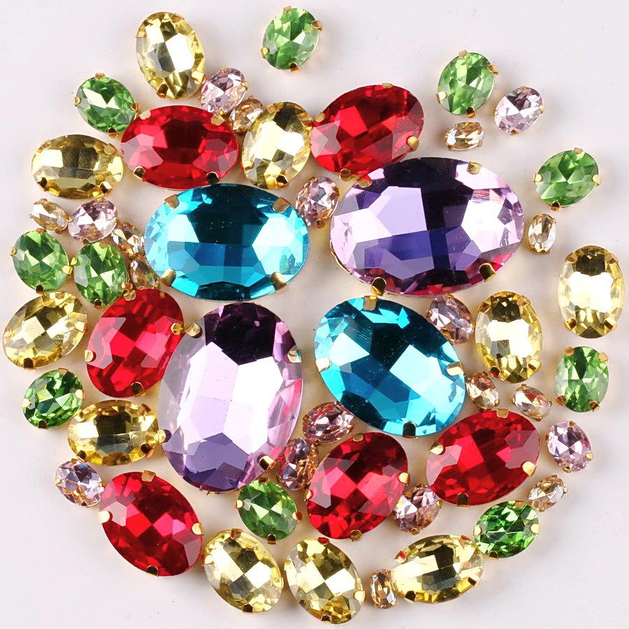 

Смешанные кристаллы, стекло, пришитые вручную бриллианты, каплевидные, овальные, конский глаз, одинарный коготь, дрель, хрустальная пряжка, сделай сам, ювелирные аксессуары, стразы, пришивные бусины 50pcs