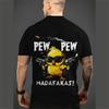Funny Cartoon Pánské tričko 3D tisk Krátký rukáv Mikroelastický dech Streetwear Letní Neformální Trička nadměrné velikosti Muži Oblečení