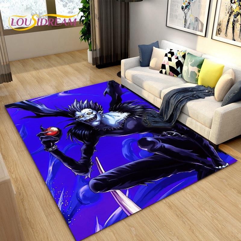 Anime Death Note Area Rug Large,Carpet Rug for Living Room Sofa Children's Room,Kitchen Bathroom Doormat Soft Non-slip Floor Mat